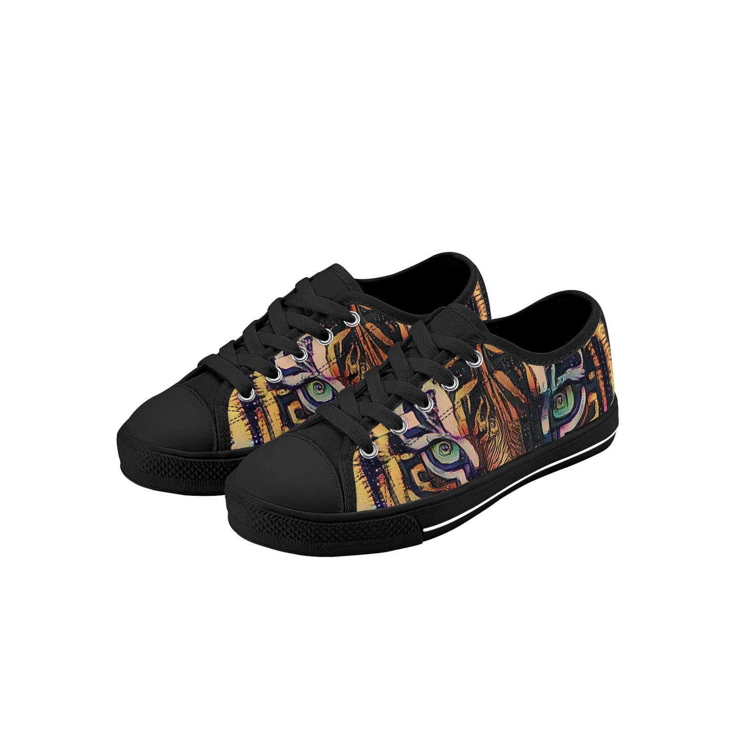 Tigerz Eyez Kids Low Top Canvas Shoes