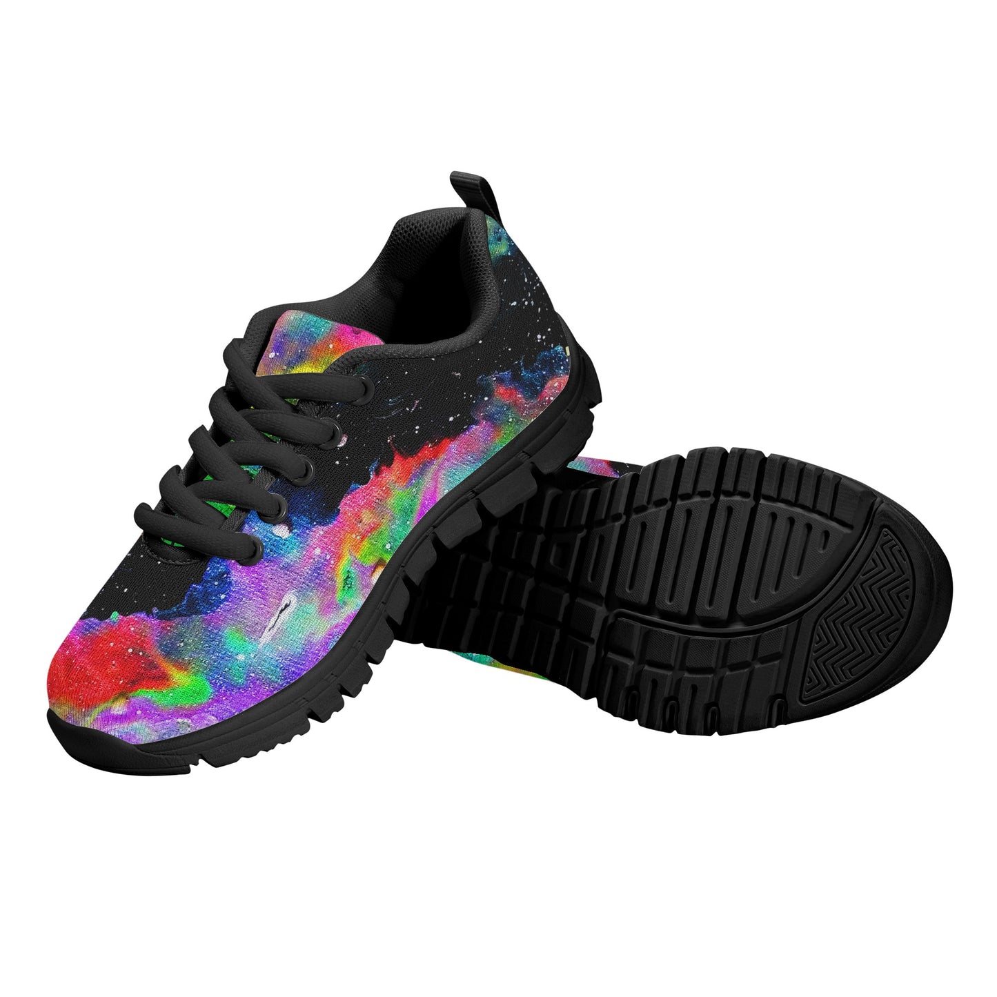 Galactic Rainbow Kids Running Shoes