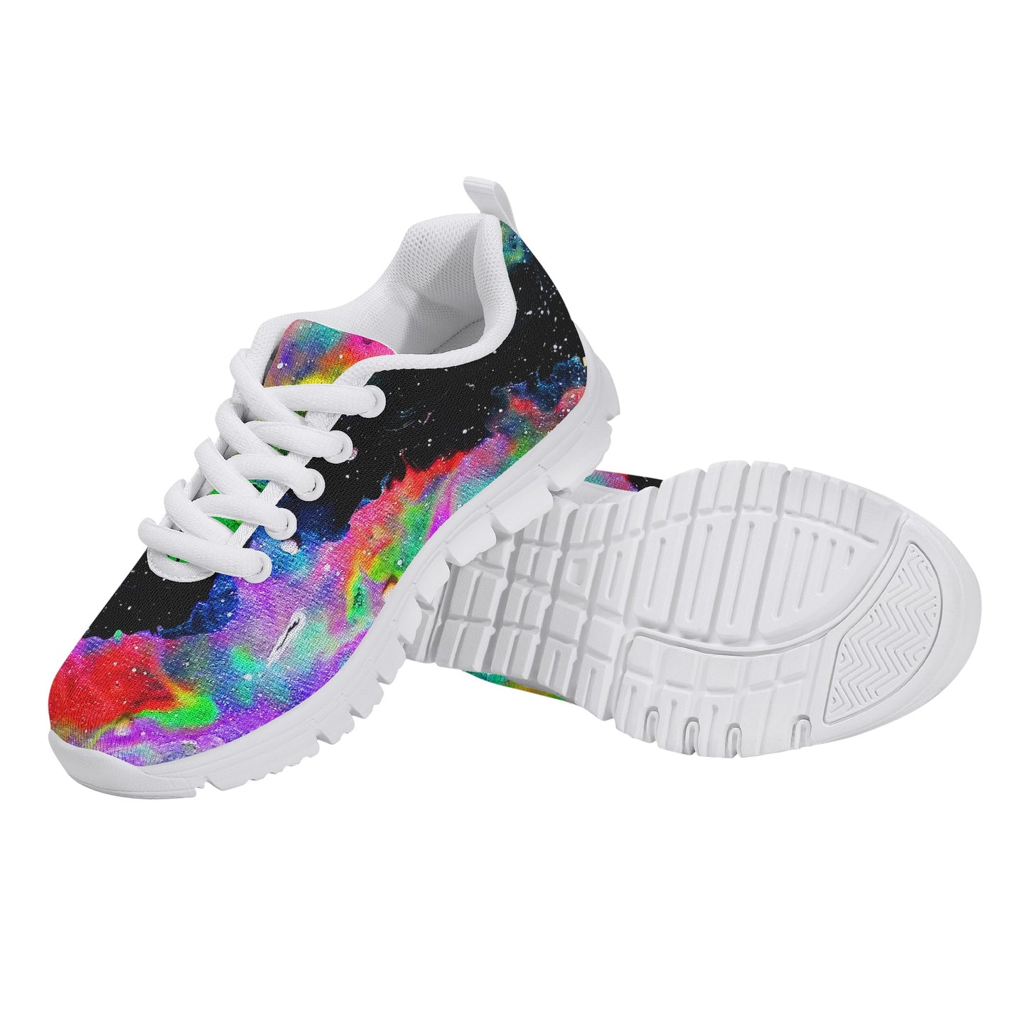 Galactic Rainbow Kids Running Shoes