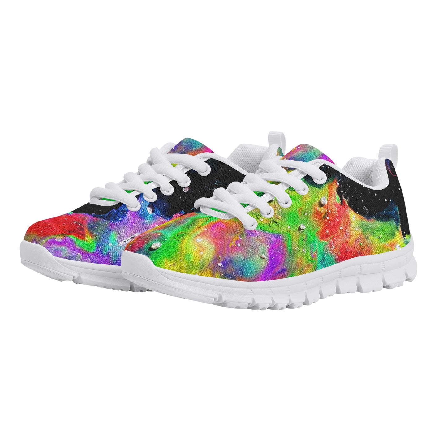 Galactic Rainbow Kids Running Shoes