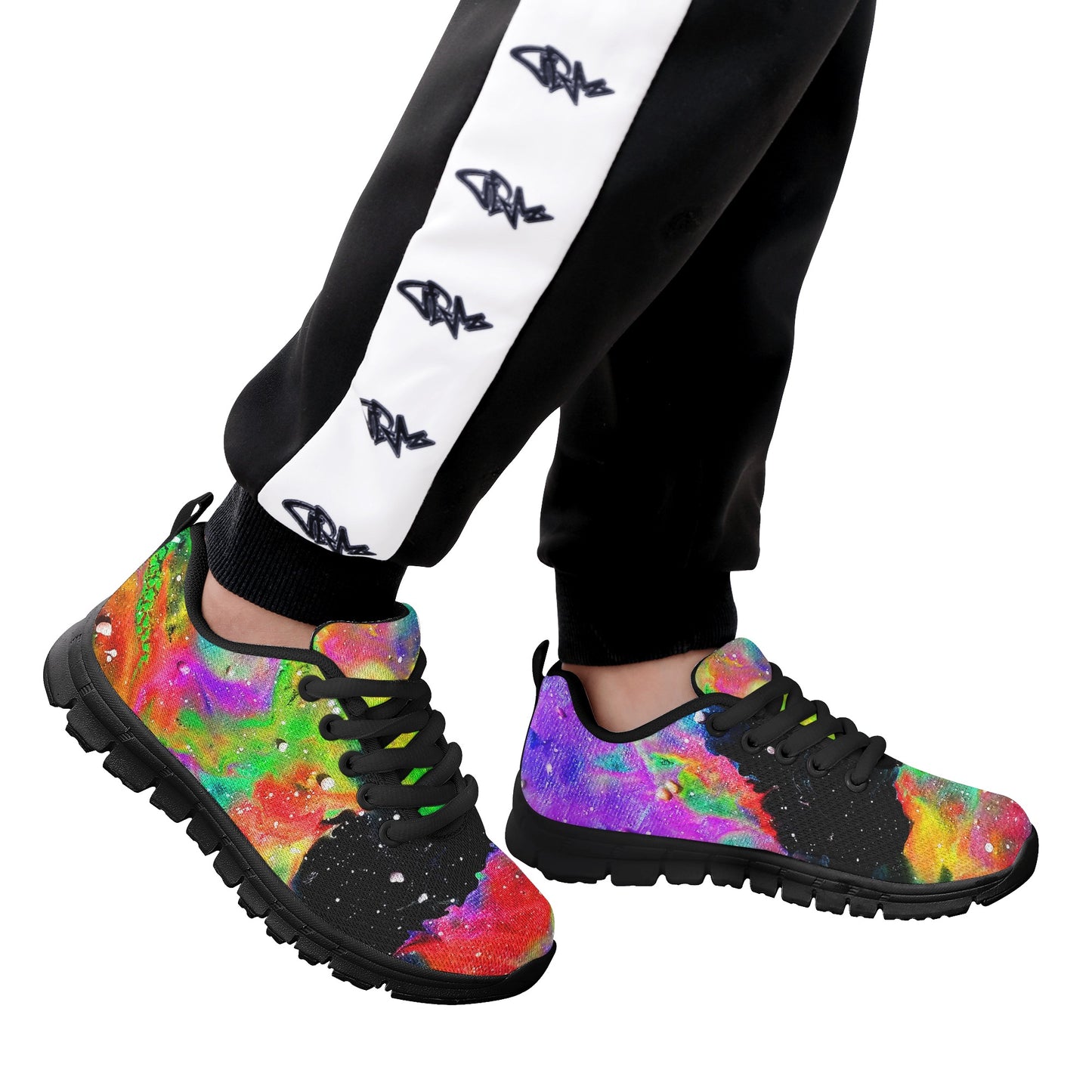 Galactic Rainbow Kids Running Shoes