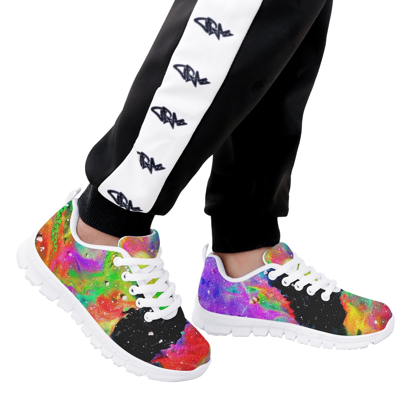 Galactic Rainbow Kids Running Shoes