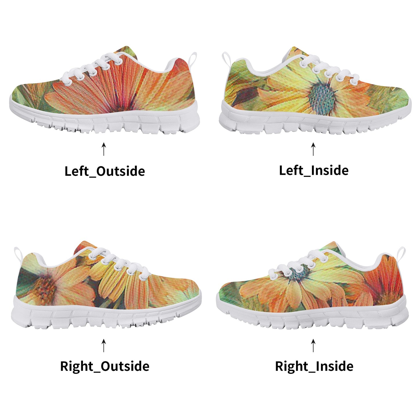 Pushing Daisies Kids Running Shoes