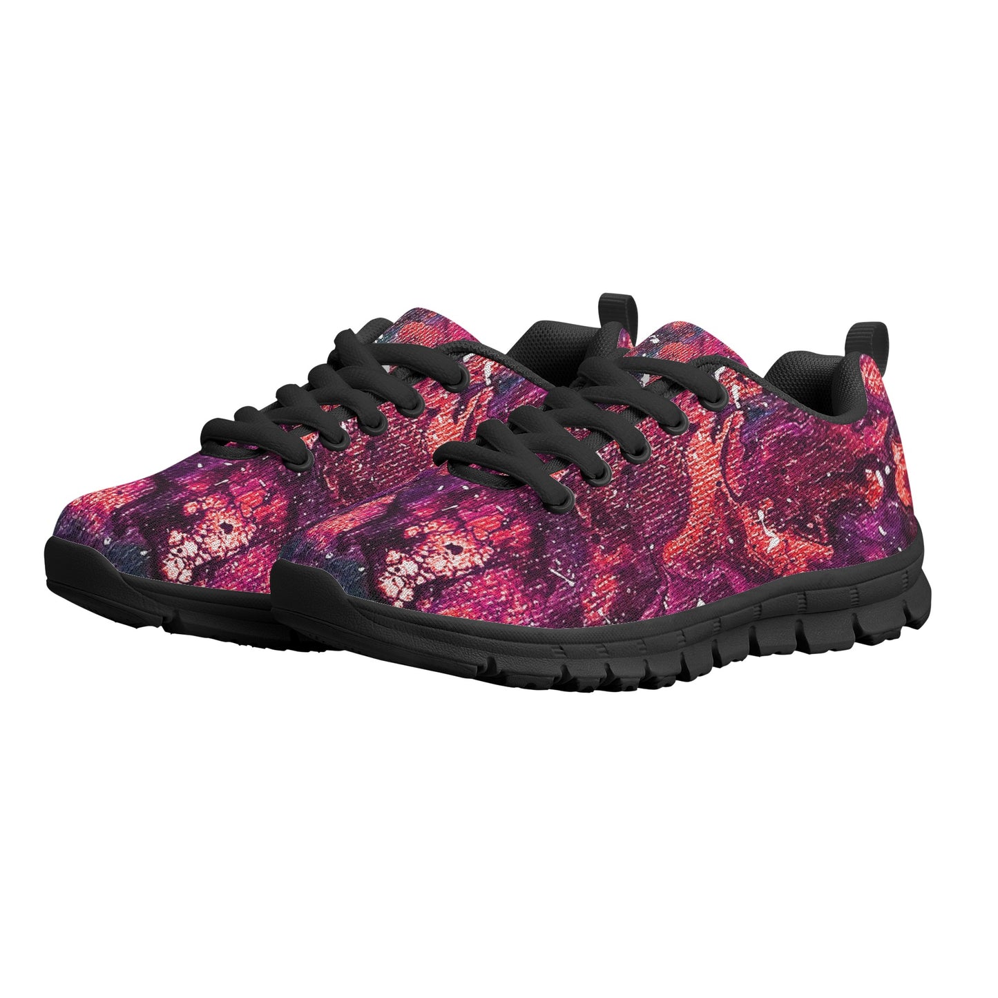 Golden Galaxy Peach Kids Running Shoes