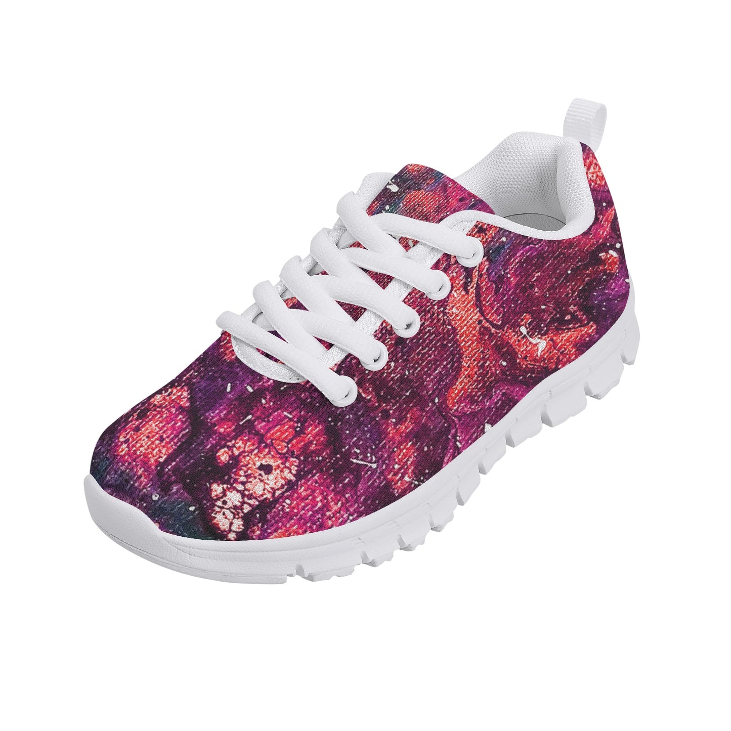 Golden Galaxy Peach Kids Running Shoes