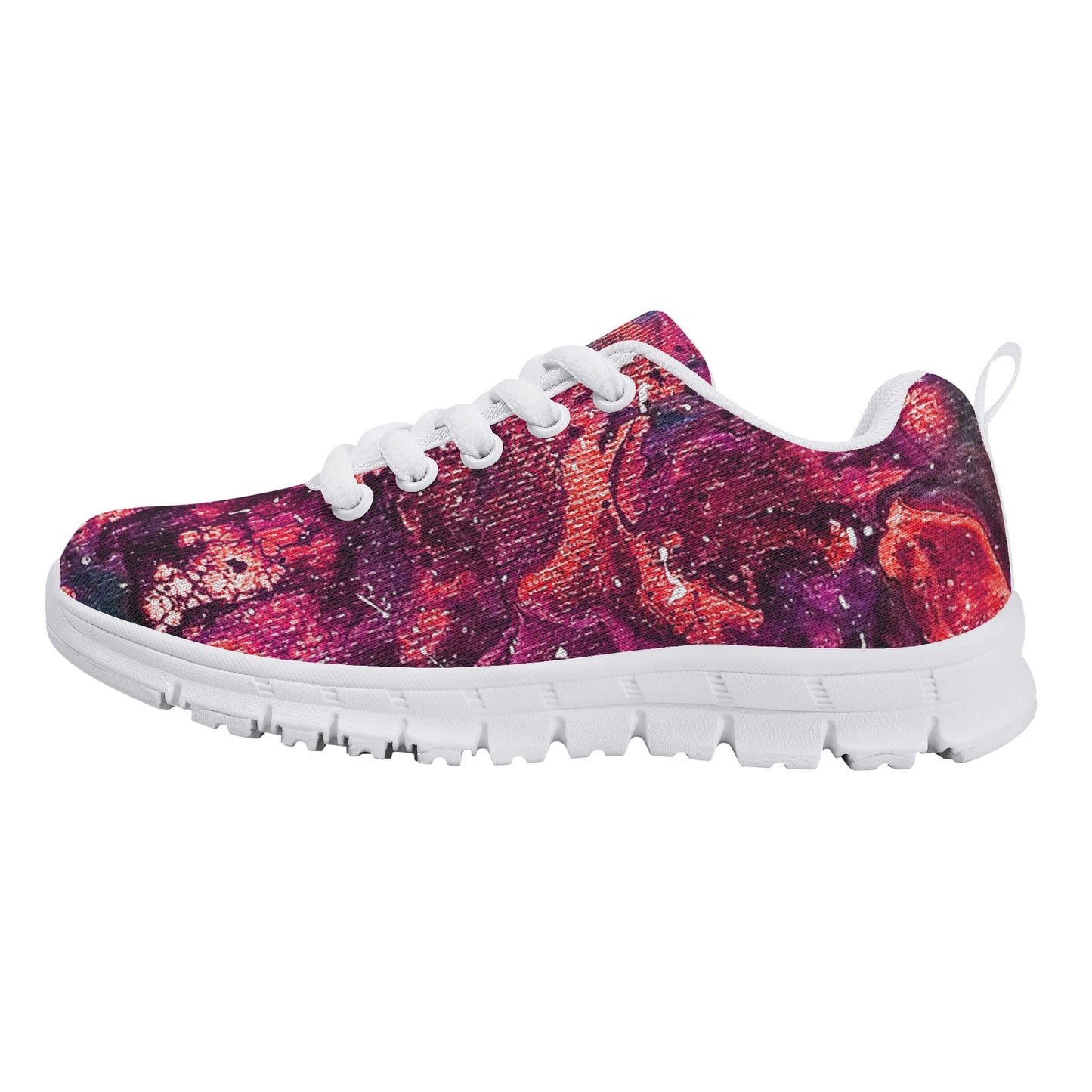 Golden Galaxy Peach Kids Running Shoes