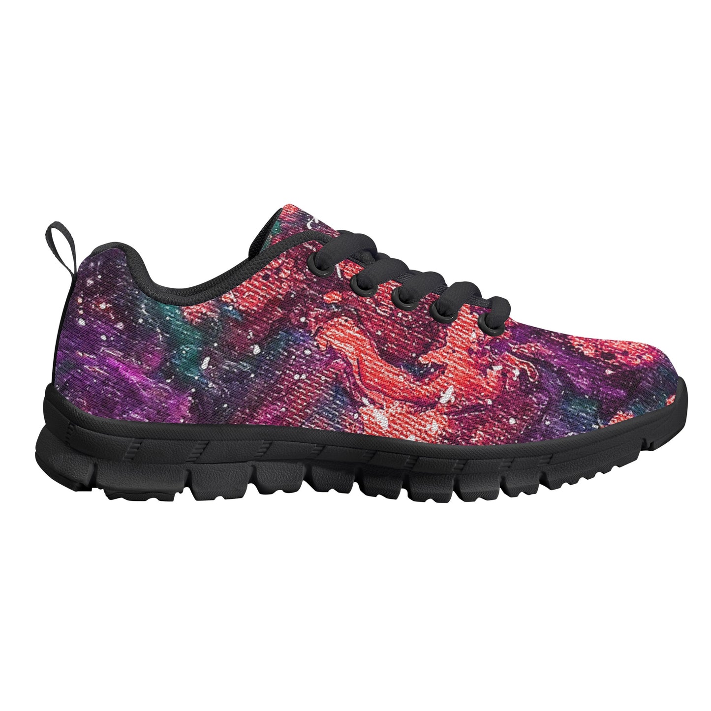 Golden Galaxy Peach Kids Running Shoes