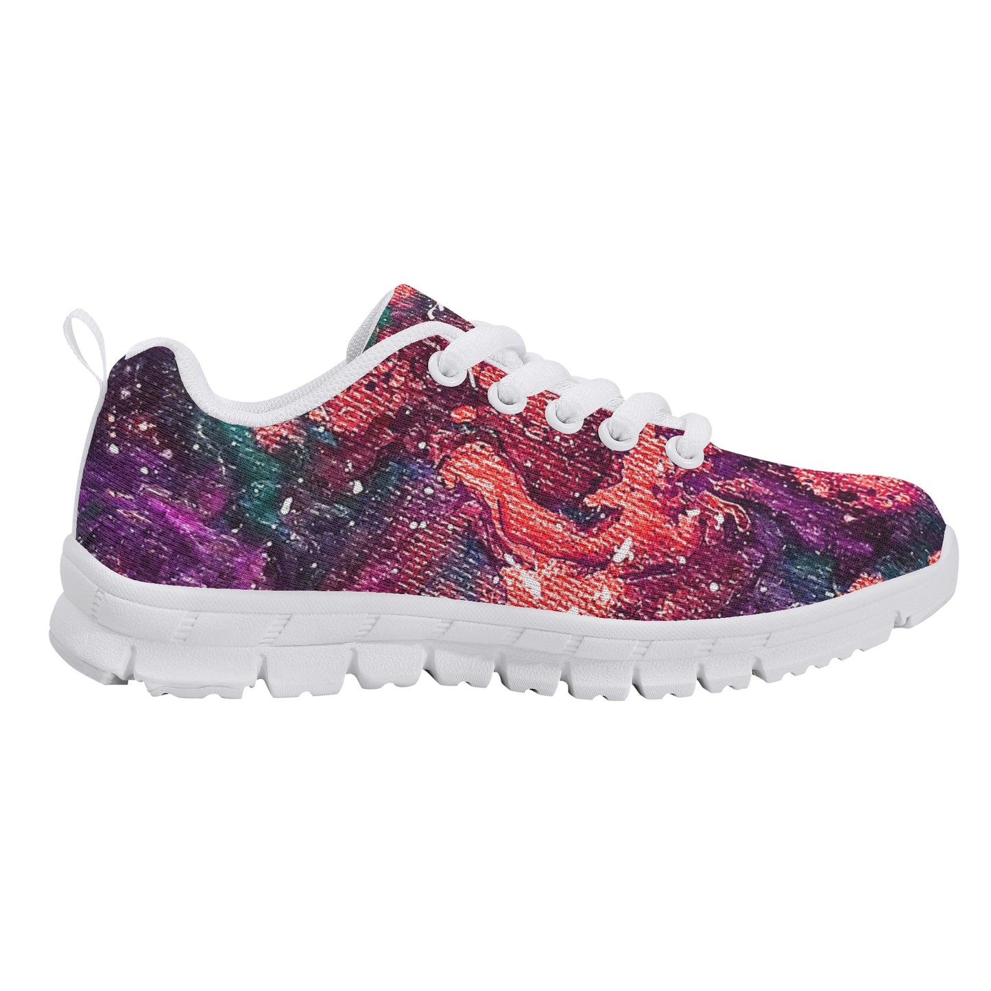 Golden Galaxy Peach Kids Running Shoes