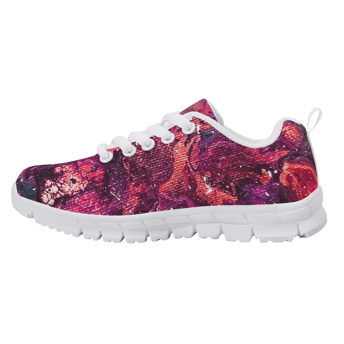 Golden Galaxy Peach Kids Running Shoes