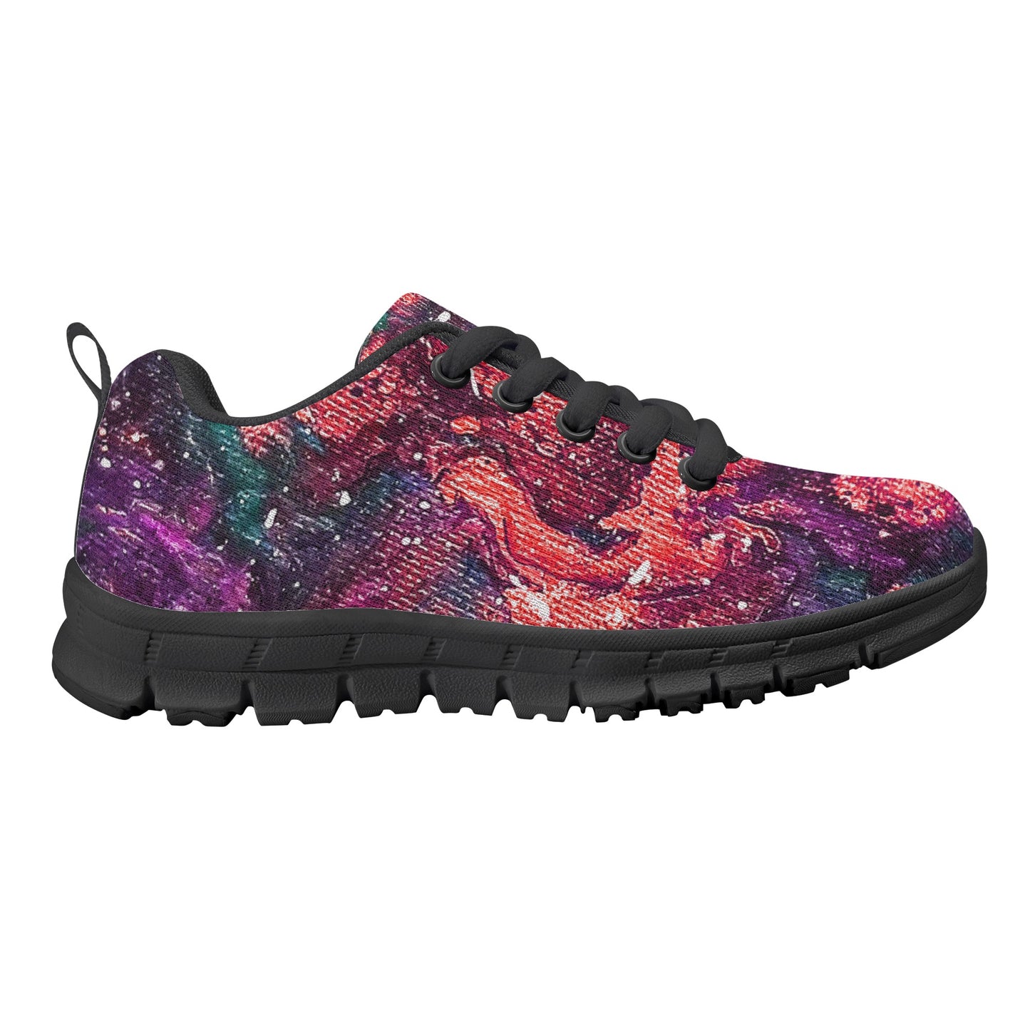 Golden Galaxy Peach Kids Running Shoes