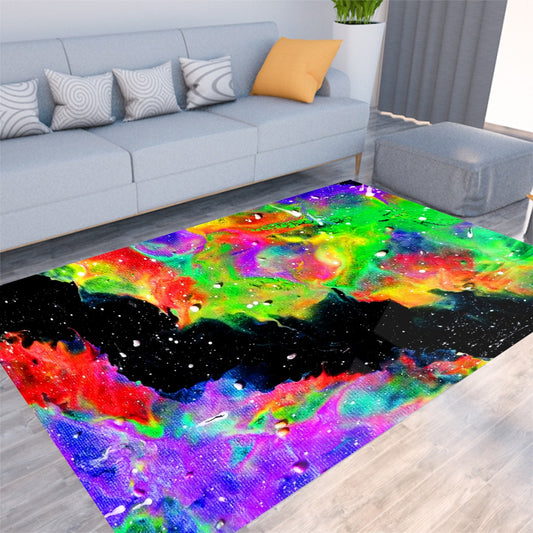 Galactic Rainbow Foldable Rectangular Thickened Floor Mat