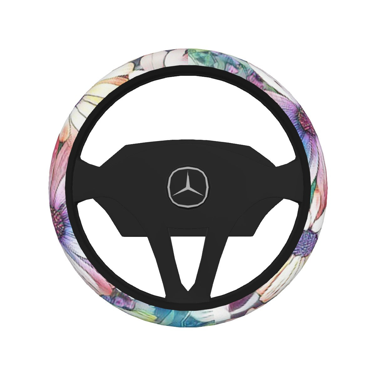 Colorful Daisies Steering Wheel Cover