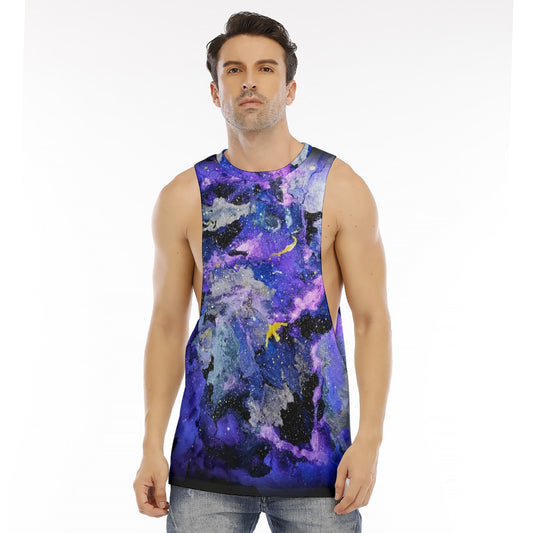 Fly High Men's O-neck Long Tank Top