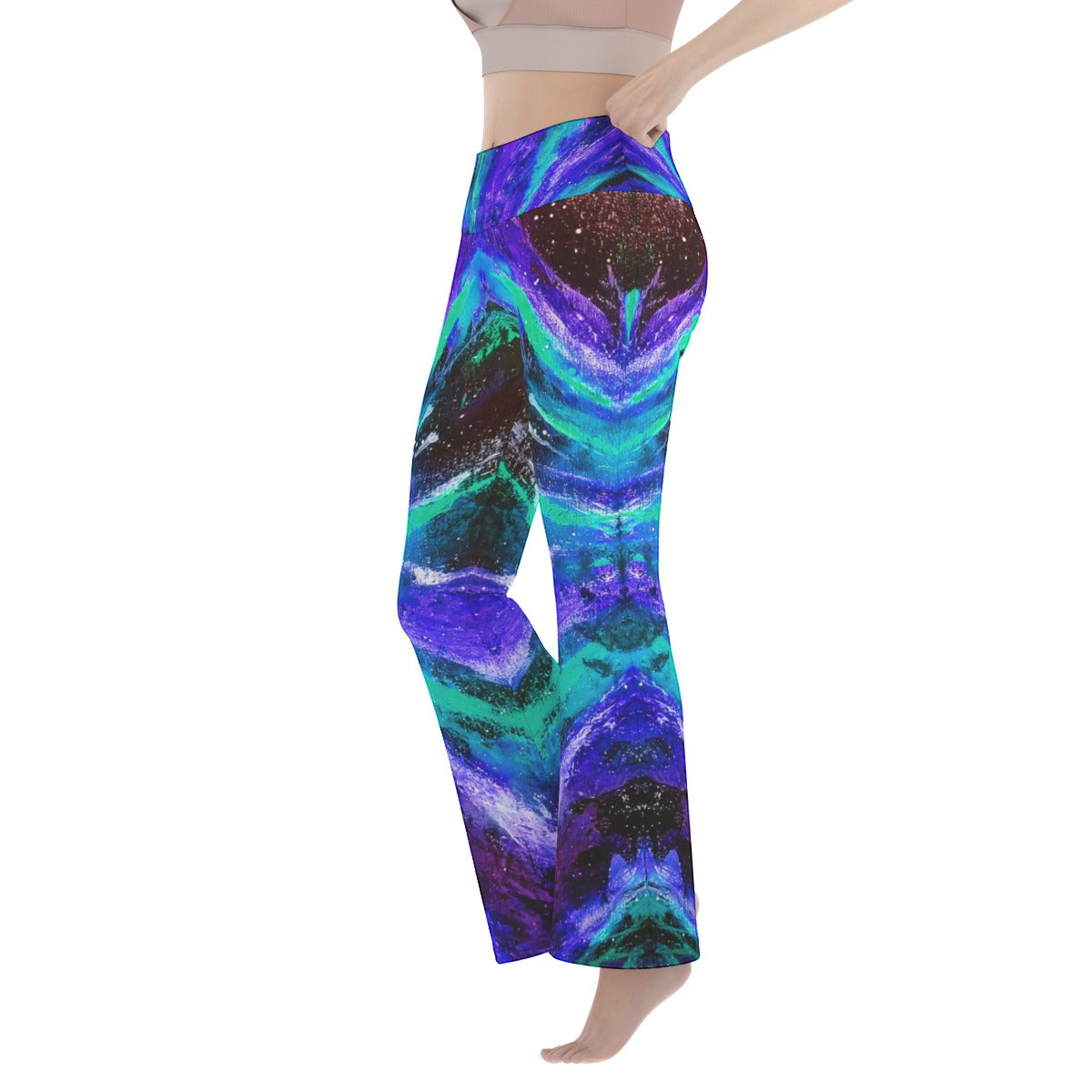 Black Hole  Women's Flare Yoga Pants