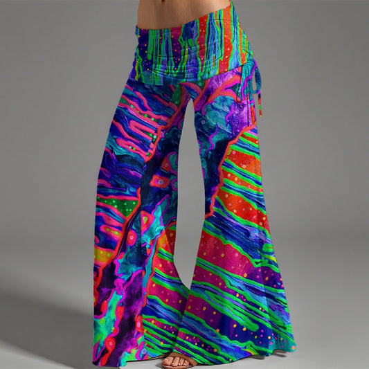 Mystic Cave Women's High Waist Wide Leg Pants