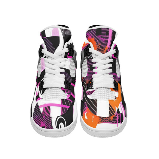 Abstract Music Men's Air Cushion Basketball Shoes