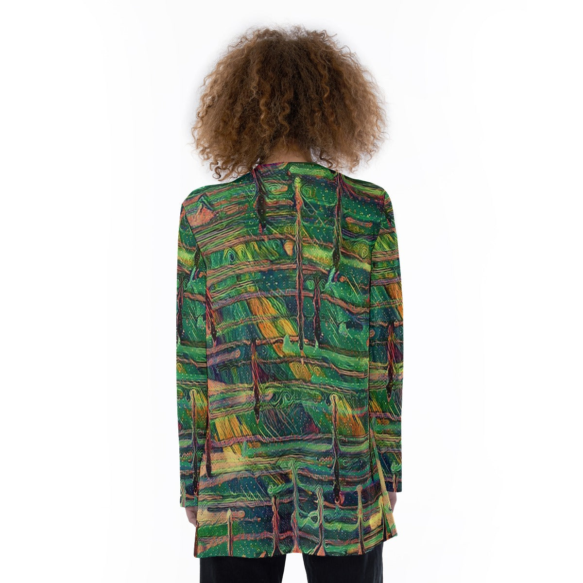 Drip Green Women's Cover With Pocket