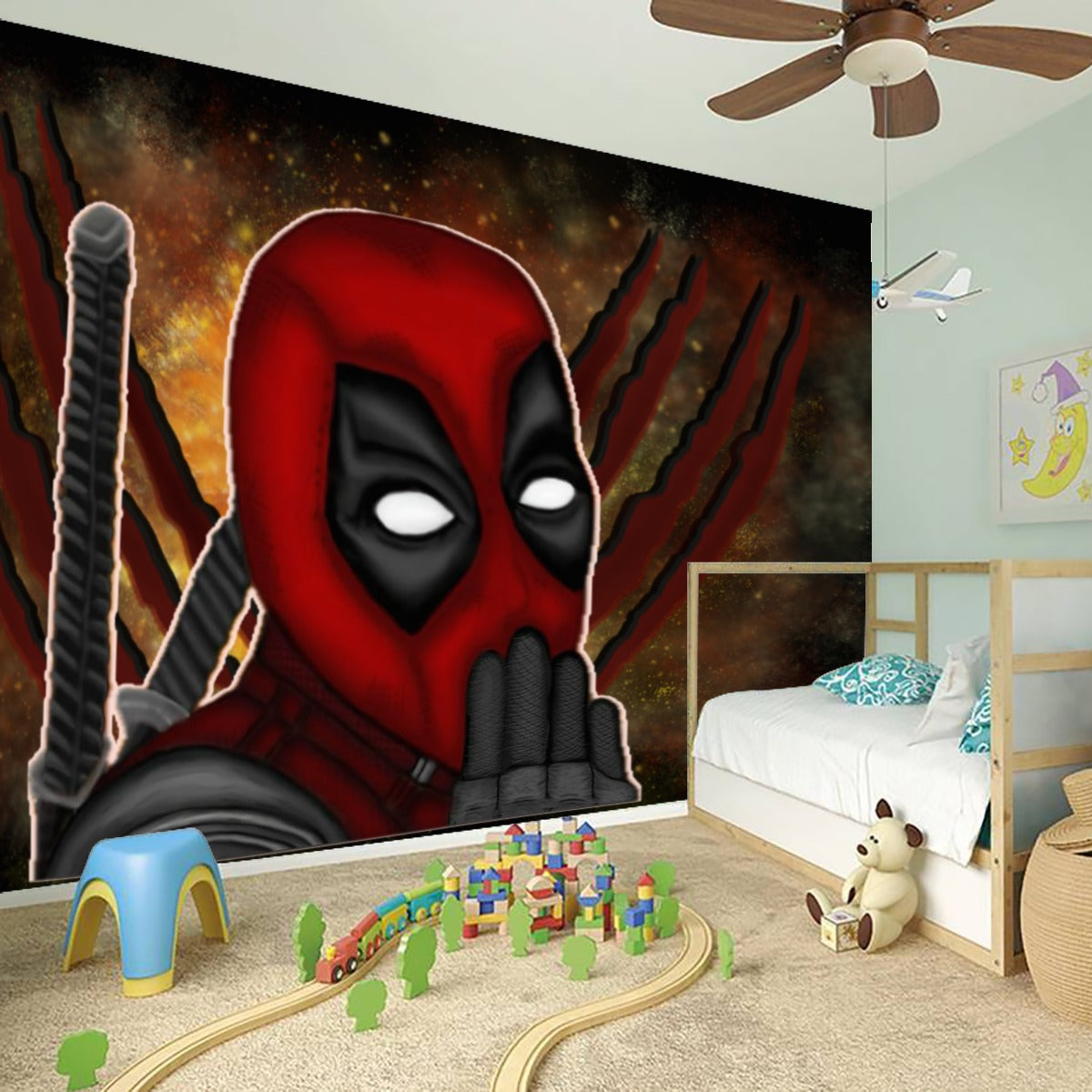 Deadpool/Wolverine Wall Stickers