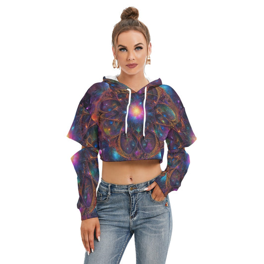 Ascension Women's Heavy Fleece Hoodie With Hollow Out Sleeve