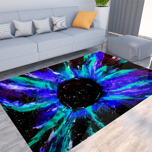 Black Hole Foldable Rectangular Thickened Floor Mat