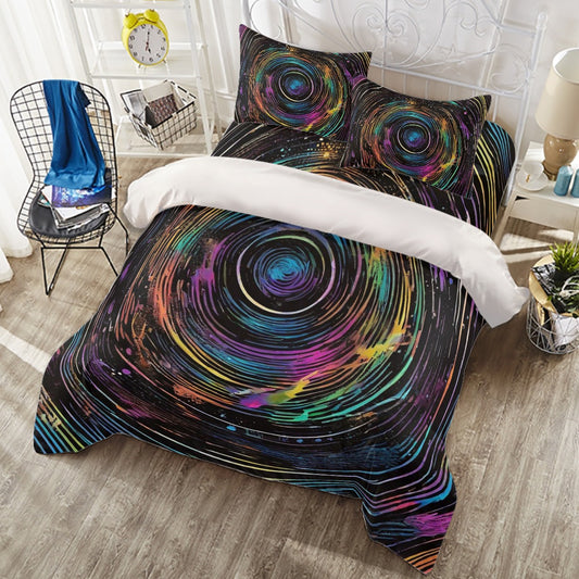 Psychedelic Swirl Four-piece Duvet Cover Set