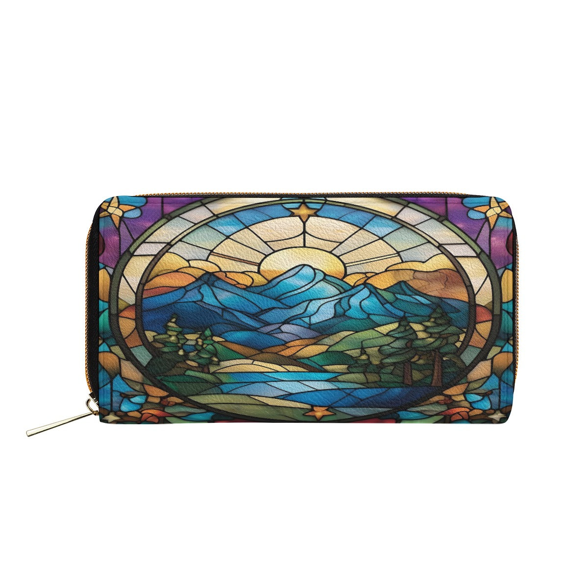 Stained Glass Mountain Mini Purse