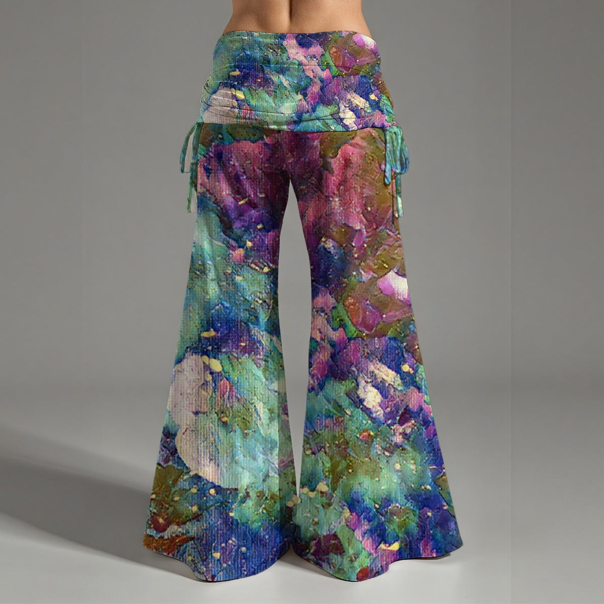 Galactic Love Pastel Women's High Waist Wide Leg Pants