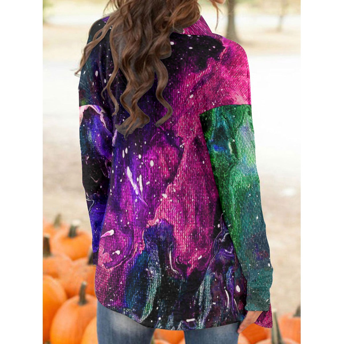 Galactic Clouds Women's Cardigan With Long Sleeve
