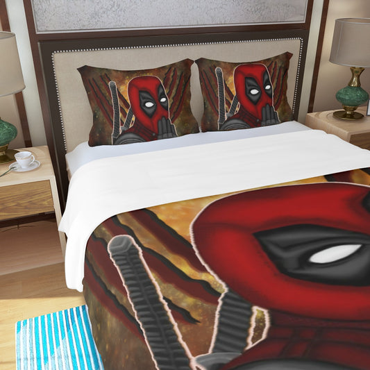 Deadpool/Wolverine Three Piece Duvet Cover Set