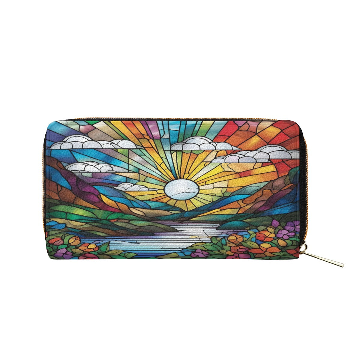 Stained Glass Rainbow Skies Mini Purse