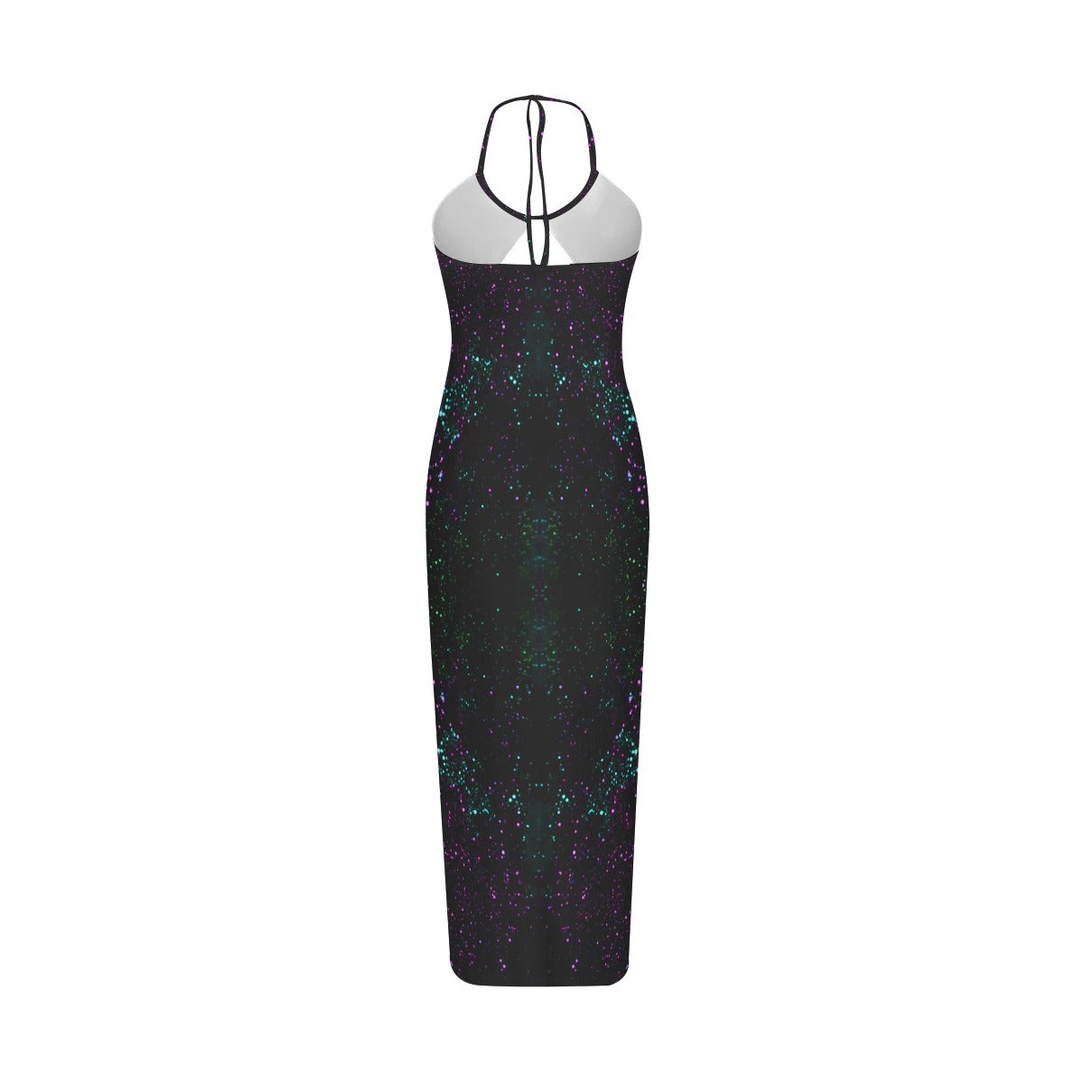 Night Sky Purple Women's Sexy Hollow Cami Dress