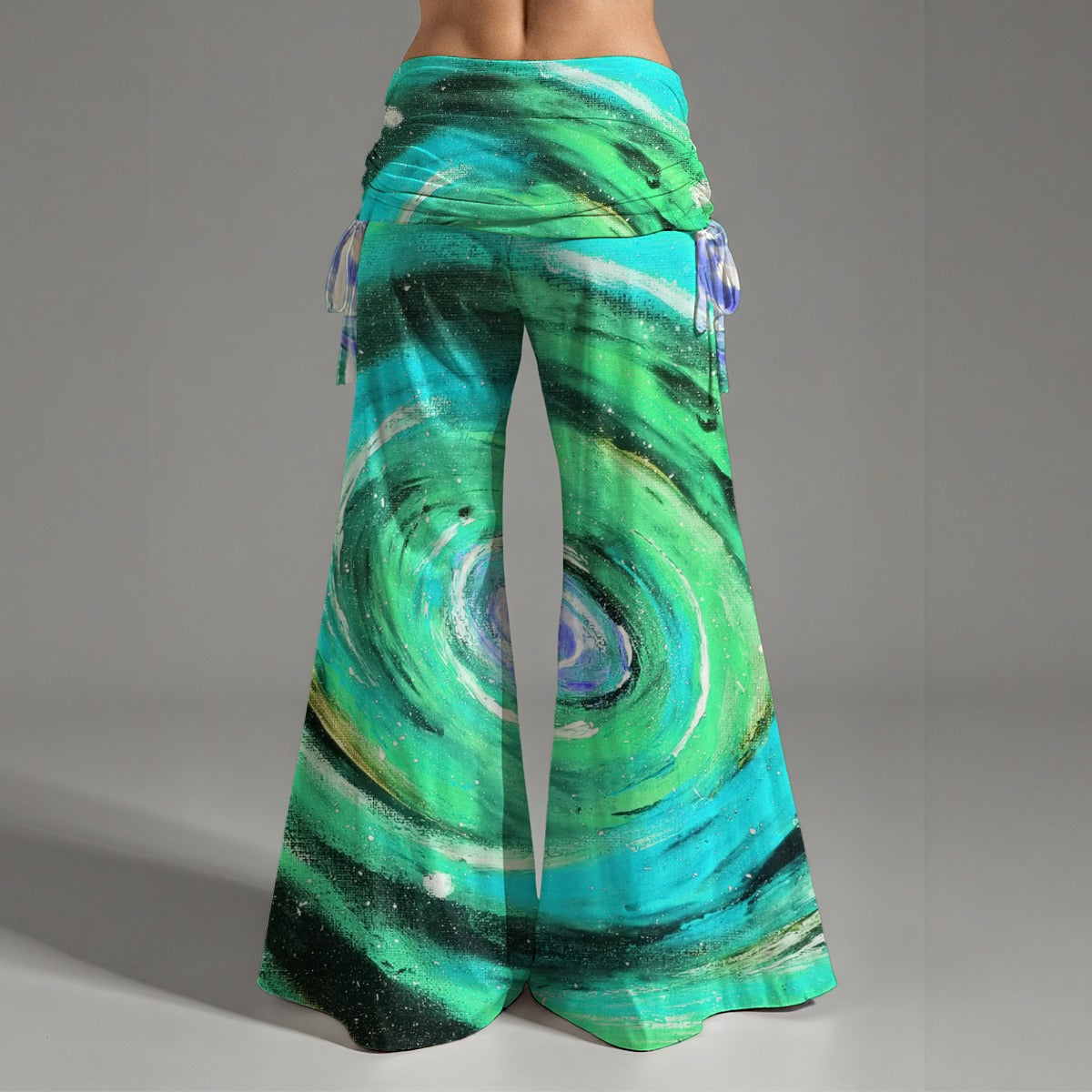 Infinite Teal Women's High Waist Wide Leg Pants