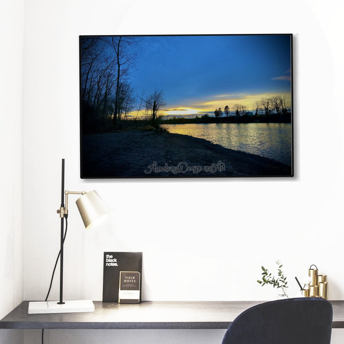 Sunset Dreams Black Frame Mural