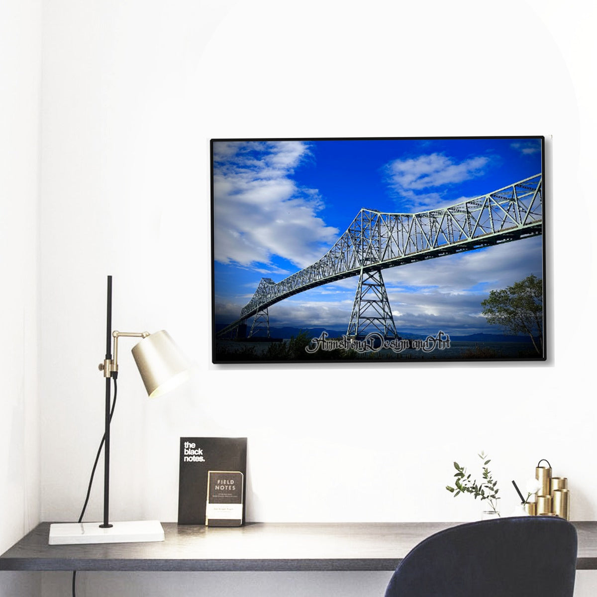 Bridge to Nowhere Black Frame Mural