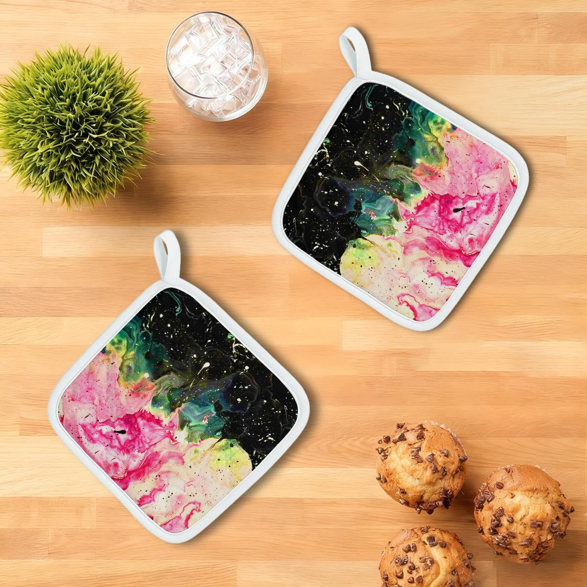 Galactic Fire Heat-Resistant Gloves And Pad Sets