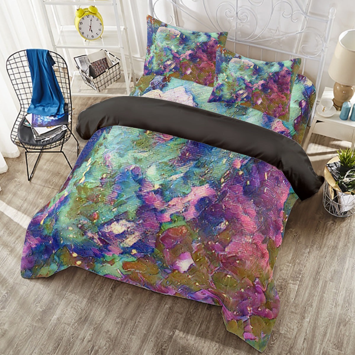 Galactic Love Pastels Four-piece Duvet Cover Set