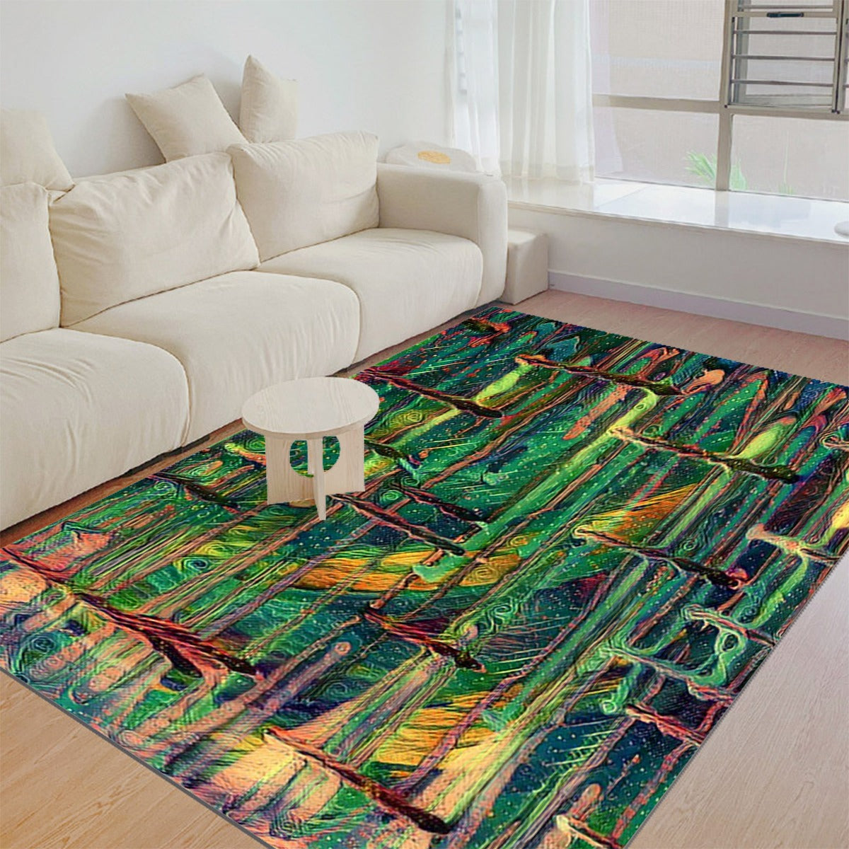 Drip Green Foldable Rectangular Thickened Floor Mat