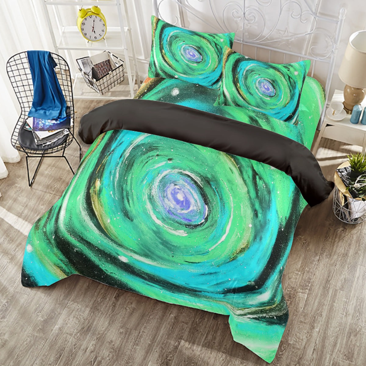 Passion Green Four-piece Duvet Cover Set