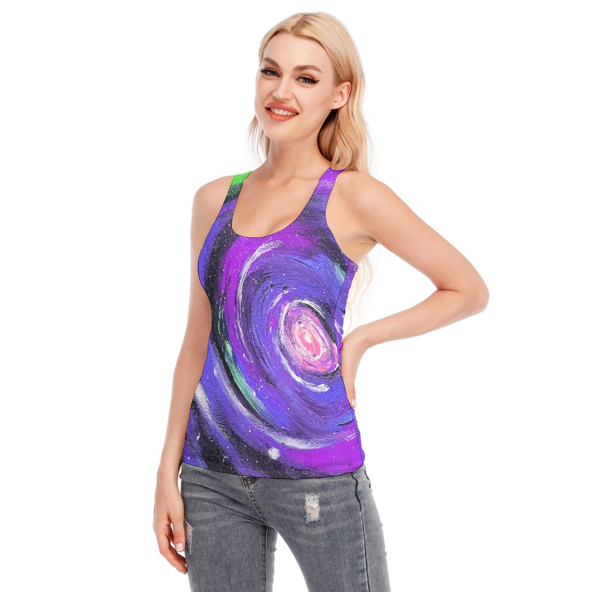 Passion Purple Women's Racer Vest | 190GSM Cotton