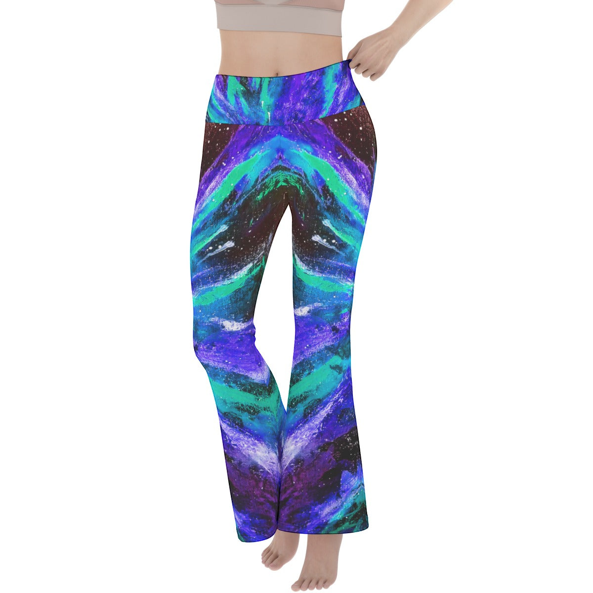 Black Hole  Women's Flare Yoga Pants