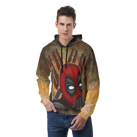 Deadpool/Wolverine Men's Thicken Pullover Hoodie With Inner Hood