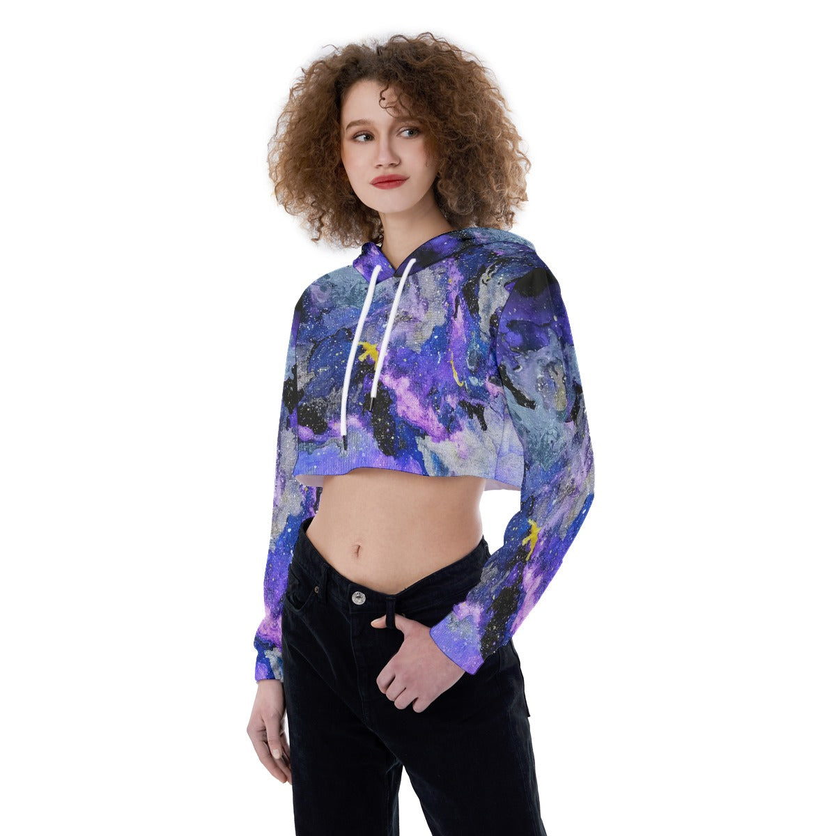 Fly High Women's Crop Top Hoodie