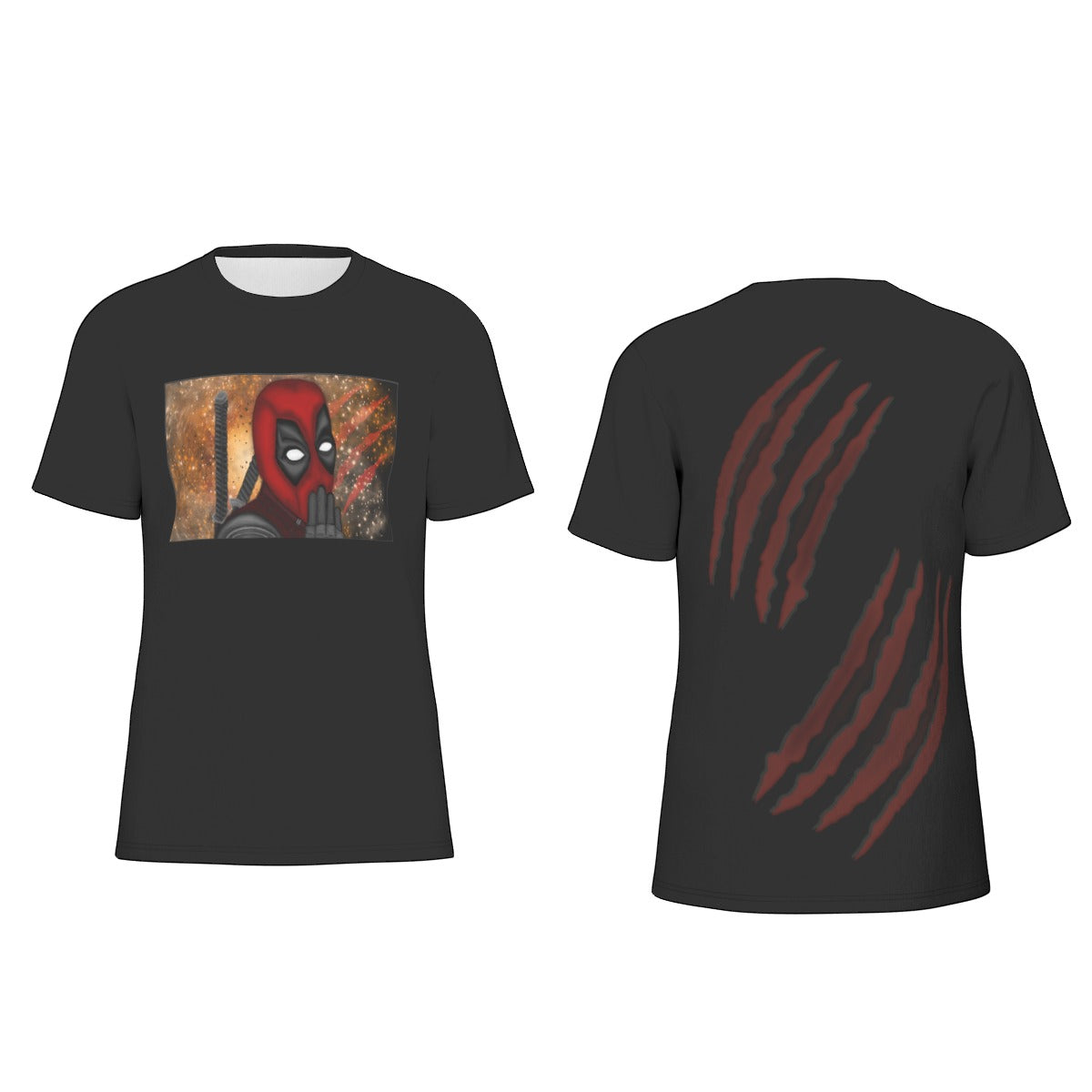 Deadpool/Wolverine w/Scratches Men's O-Neck T-Shirt | 190GSM Cotton