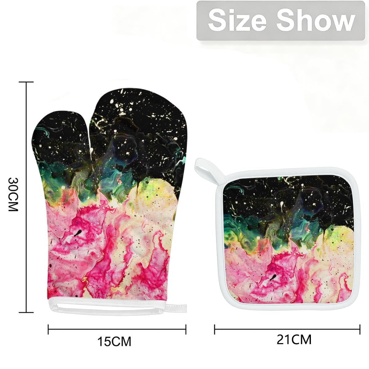 Galactic Fire Heat-Resistant Gloves And Pad Sets