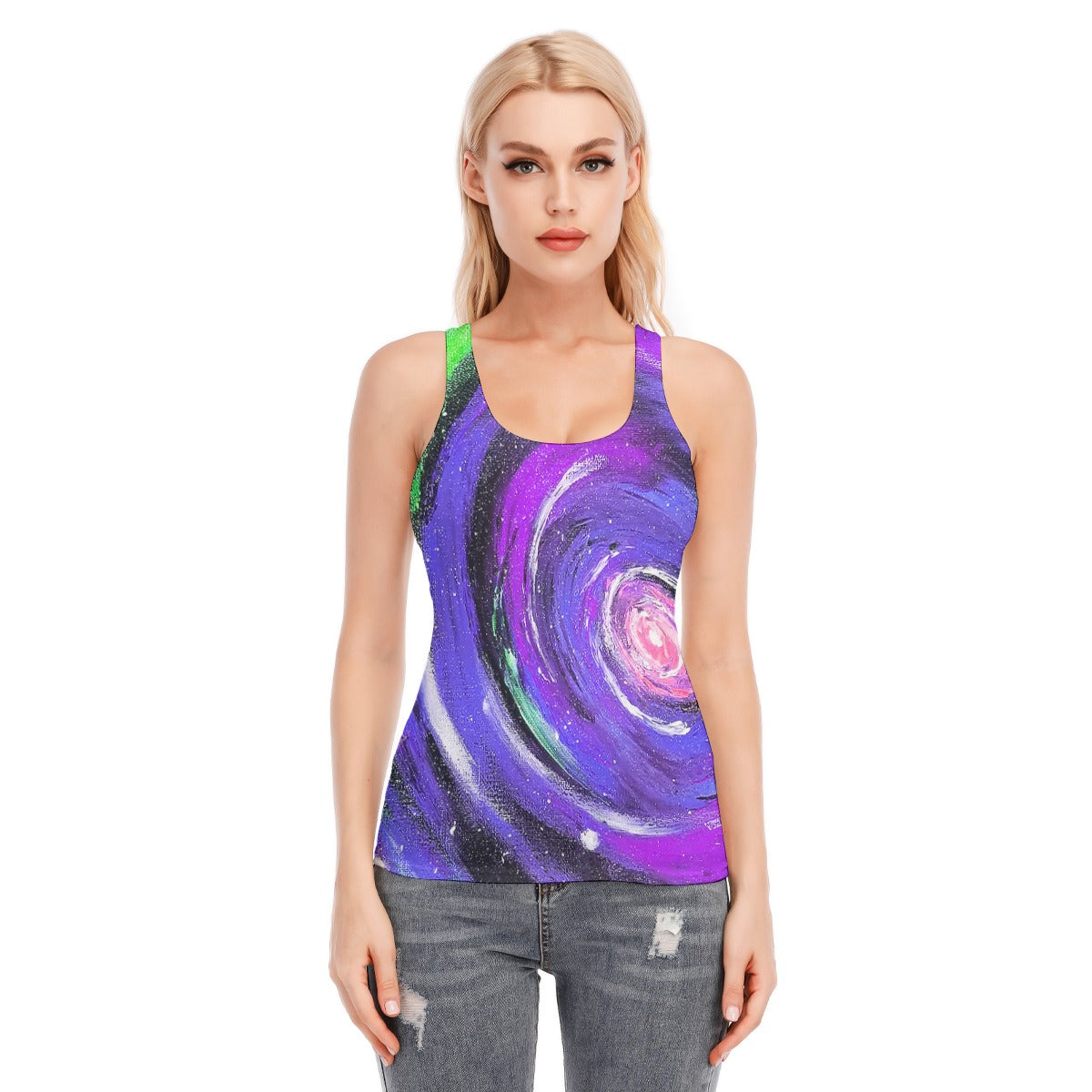 Passion Purple Women's Racer Vest | 190GSM Cotton