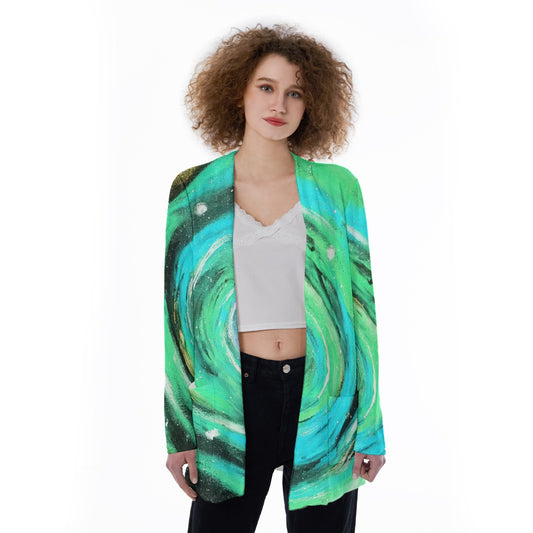 Infinite Teal Women's Cover With Pocket