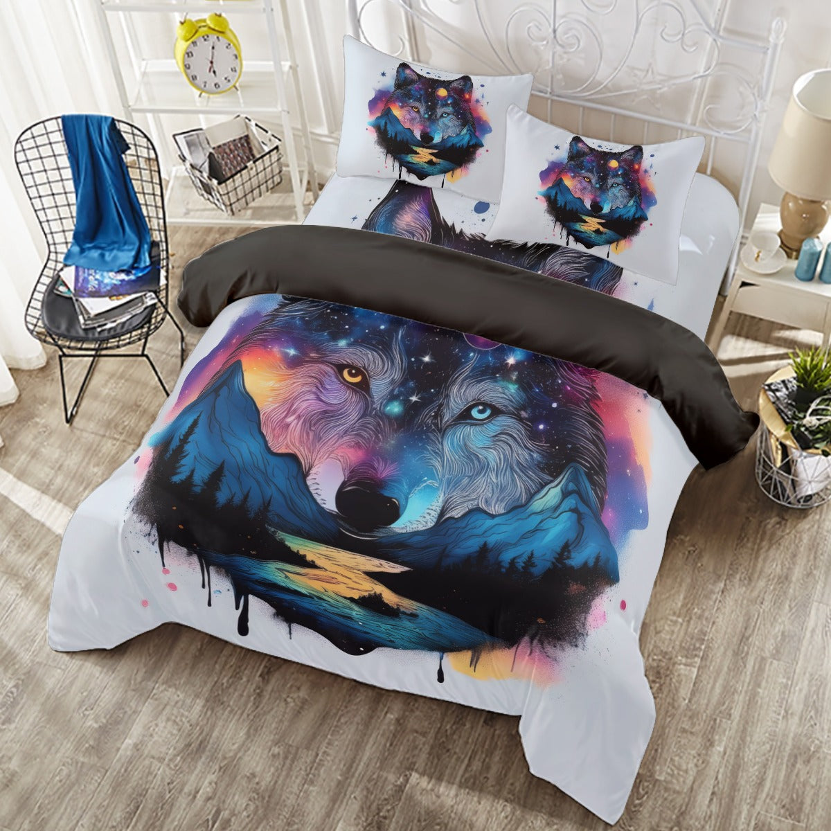 Wolf Magic Four-piece Duvet Cover Set