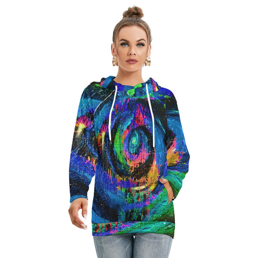 Different Dimensions Women's Hoodie With Double Hood