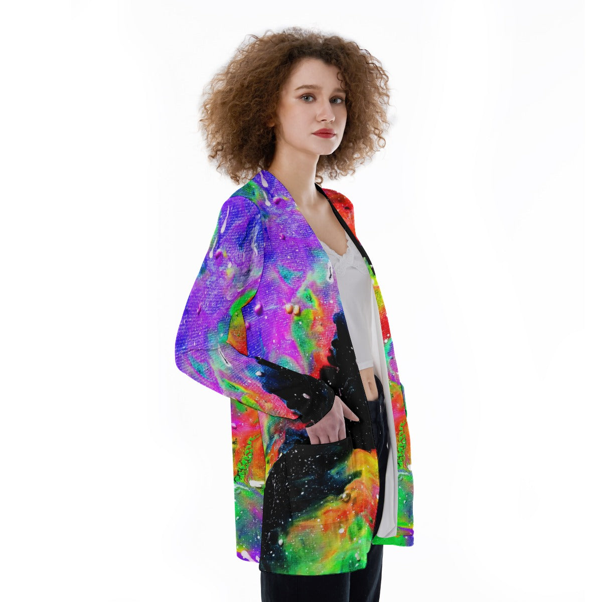 Galactic Rainbow Women's Cover With Pocket