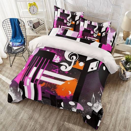 Abstract Music Four-piece Duvet Cover Set